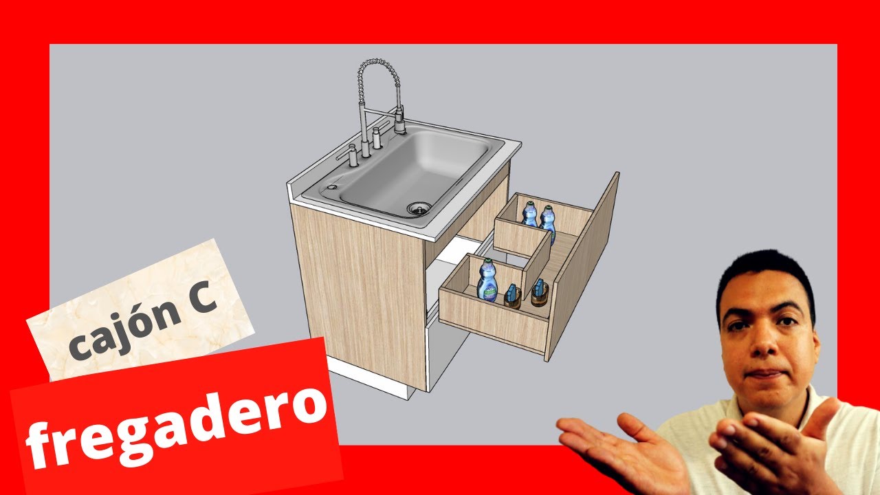 tempo Posada élite How to make kitchen SINK cabinet with C DRAWER - YouTube