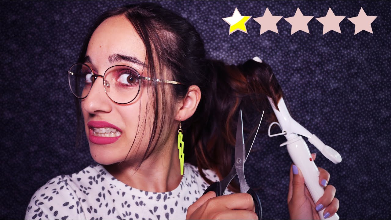 ASMR em Portugues/Portugal | PIOR CABELEIREIRA DE SEMPRE!! 😨 (Worst Reviewed Hair Salon) 💇