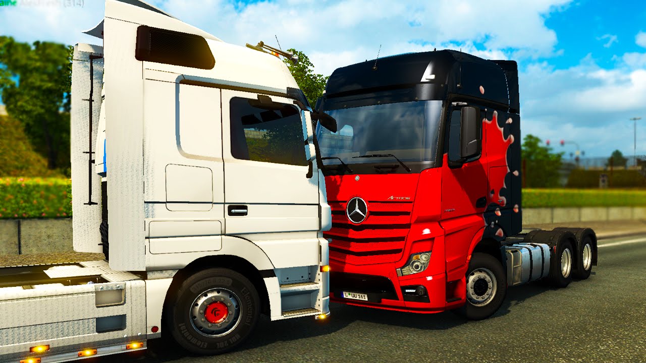 НОВАЯ ФУРА, АВАРИИ, ЖЕСТЬ и ГОНКИ НА ГРУЗОВИКАХ в Euro Truck Simulator 2 Multiplayer