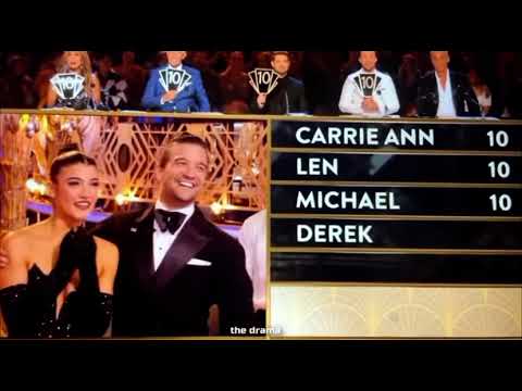Charli D’Amelio & Mark Ballas doing a foxtrot at Dancing With The Stars season 31 week 6