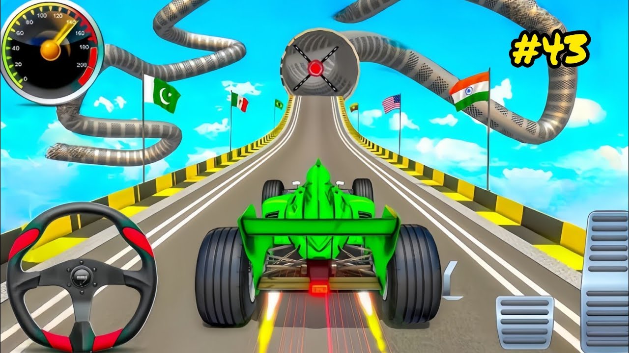 Formula Stunt Car Racing Games - Crazy Car Stunts 3D game - android gameplay #43