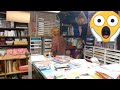 Organize with Me! Cleaning, Sorting and Labeling the Crafty Hoard Art Supply Storage Room!