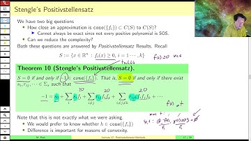 MAE509 (LMIs in Control): Lecture 17, part B - The Dark Art of the Positivstellensatz