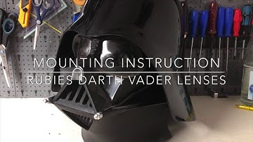 OPLE Props Rubies Supreme Darth Vader Helmet replacement lenses mounting video installation cosplay