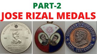 Part 2: Jose Rizal Medals - From 1901 To 1961