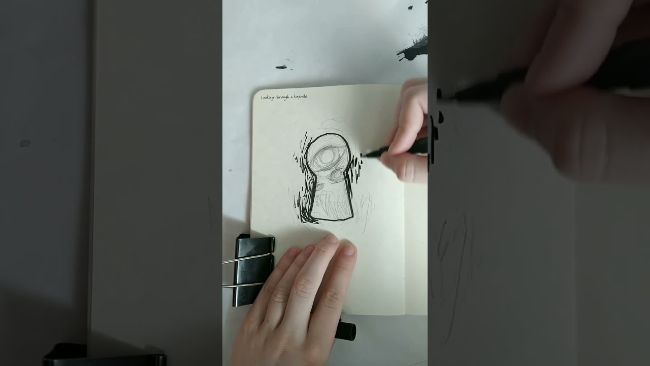 8 Looking through a keyhole | a monster thing | 