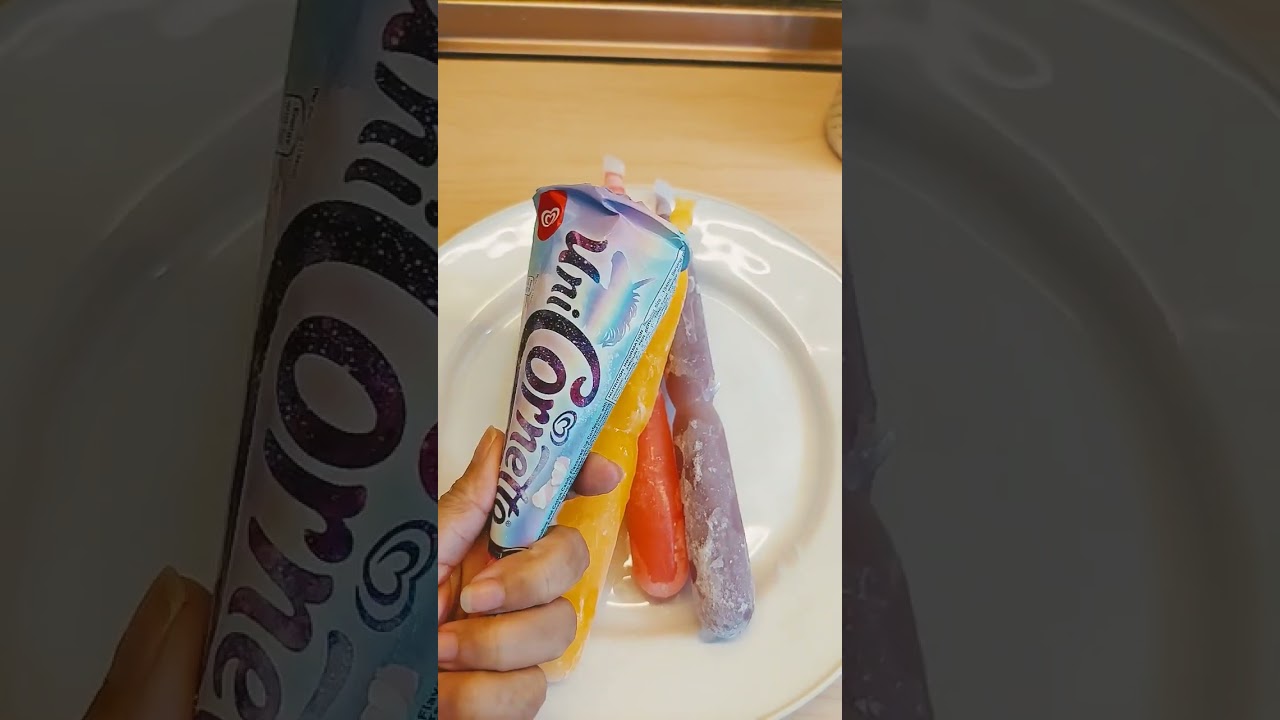 Colourful IcePop and Cornetto unicorn IceCream 🍦 Satisfying 