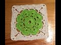 Cómo hacer un Granny Square con flor Maybelle a Crochet