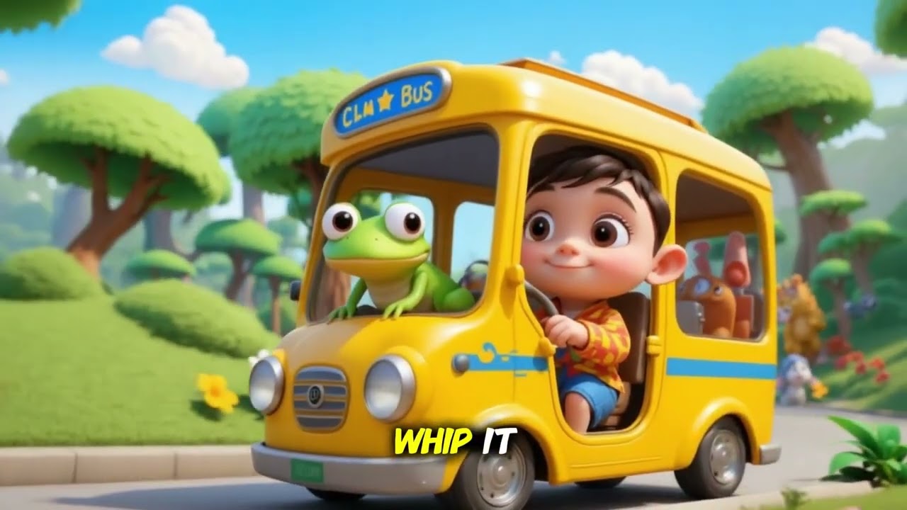 Приключения на автобусе с животными | Изучаем животных и весело проводим время | Детские песенки ...