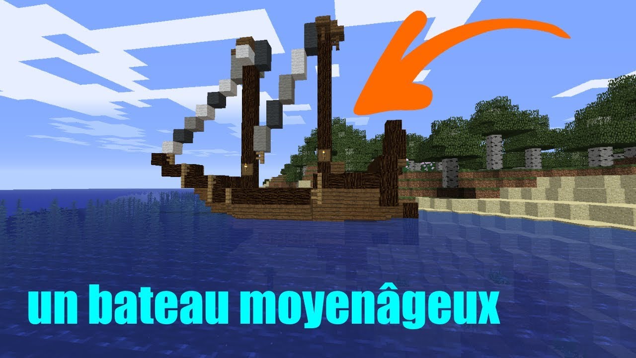 Un bateau médiéval | tuto build #1 - YouTube