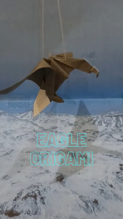 Gila! burung elang origami ini sangat mirip karakter elangnya #burungorigami #elang#eagle