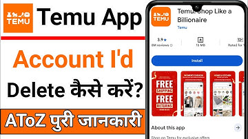 How to delete account in Temu App || How to delete account in Temu App