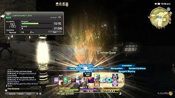 FFXIV ARR basic 1-star crafting rotation