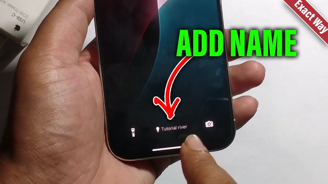 iphone 16/16 pro: How to Add your Name on your iPhone Lock Screen iOS ...