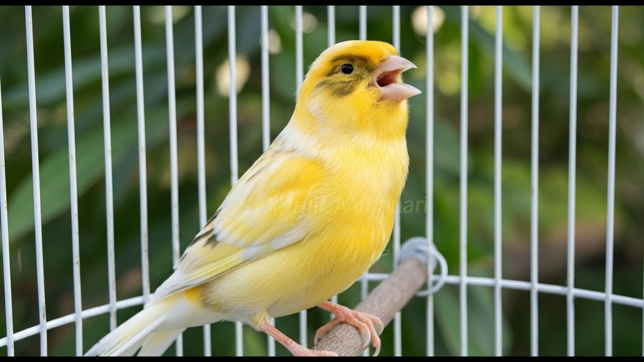 كناري لا يغرد؟ الحل هو تدريب خاص على تغريد الكناري بصوت نقي.