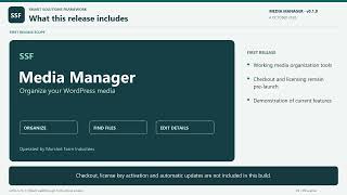 SSF Media Manager Demo | WordPress Media Collections & Image Alt Text