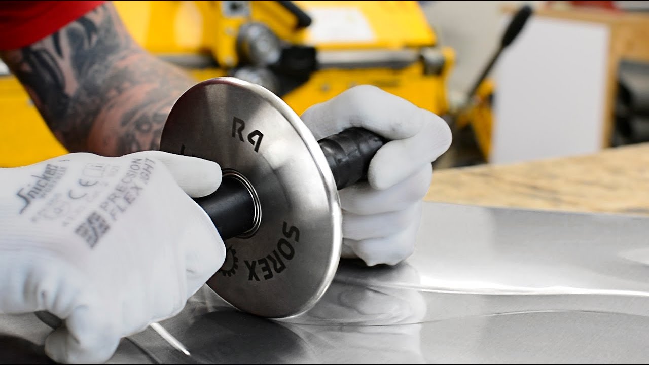 Blacha w płomieniach - Znacznik rolkowy RM 100 HandRoll Marker Metal Sheet with flames Sorex Technic