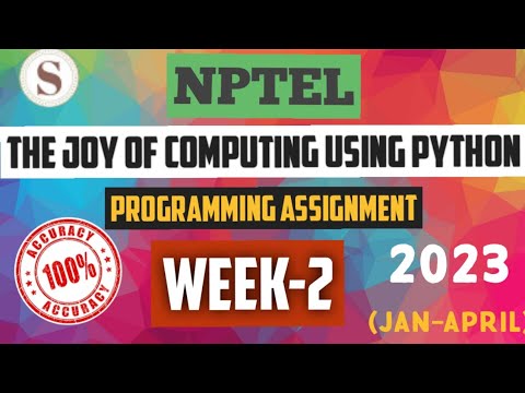 nptel week 2 programming assignment answers