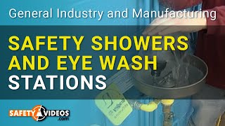Safety Showers and Eye Wash Stations from SafetyVideos.com