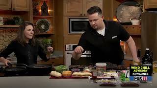 Primal Eats on Living With Amy WLUK Fox 11 | Making a Venison BLT and Brisket Philly Sandwich