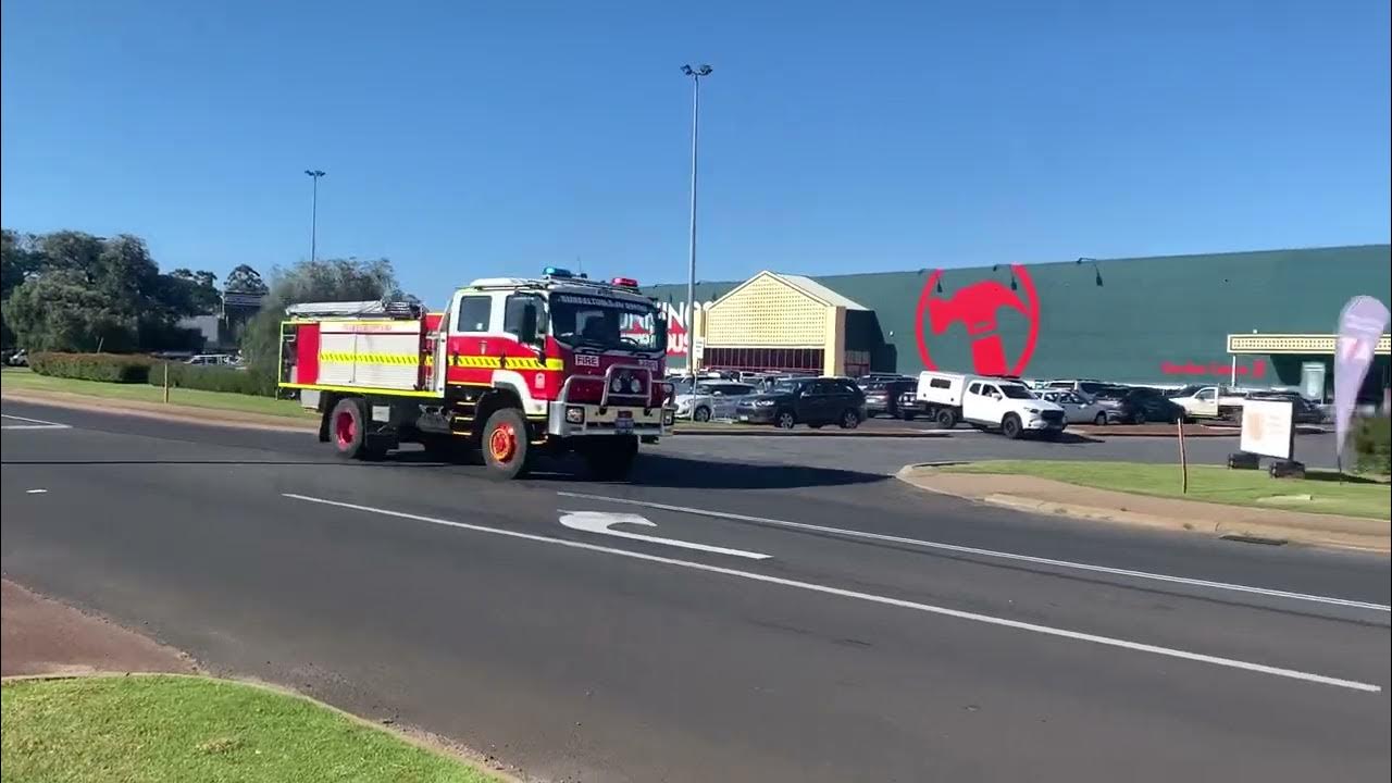 Busselton Volunteer Fire Department Responding To A Fire. YouTube