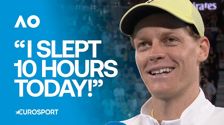 On-Court Interview: Jannik Sinner discusses his sleeping pattern after advancing into fourth round 😴
