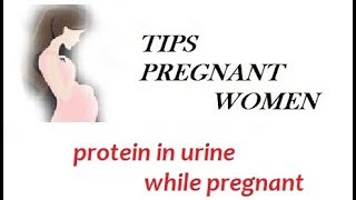 protein in urine while pregnant
