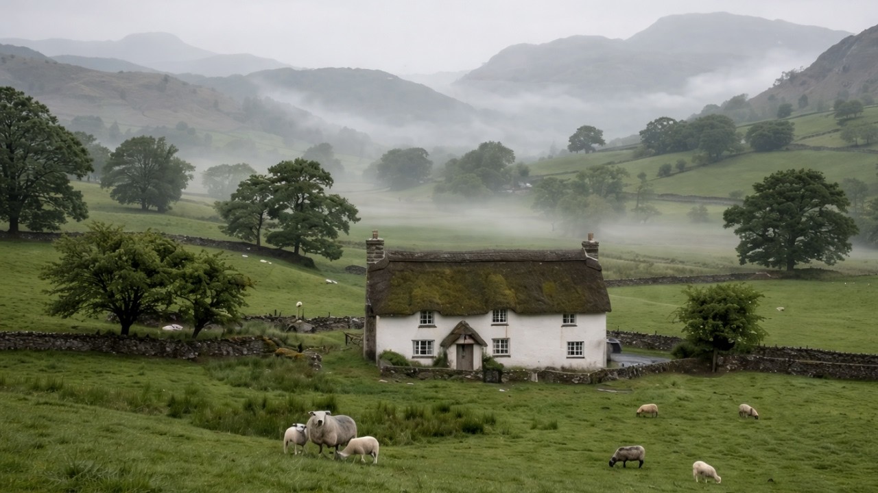 Inside a Dreamy Countryside Stone Cottage | Warm Interiors & Peaceful Farm Views 🌿✨