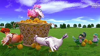 The Chickens 🐔 And Birds 🐦 Are Eating Peaches| Bartolito Song Edit With Effects 