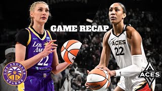 Post game recap - LA Sparks vs LV Aces in Vegas