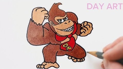 How to Draw Donkey Kong – Easy Step By Step Tutorial