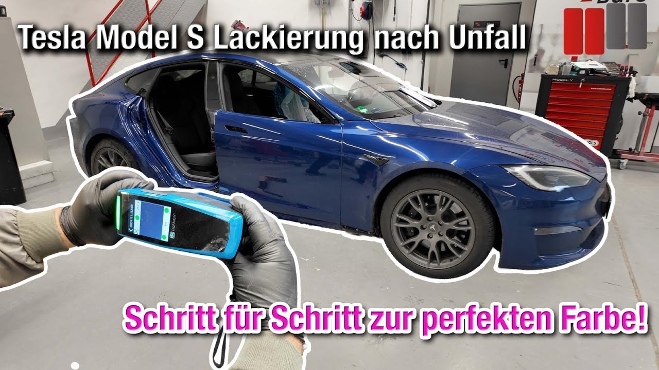 Tesla Model S: Perfekte Farbtonermittlung bei der Unfallinstandsetzung
