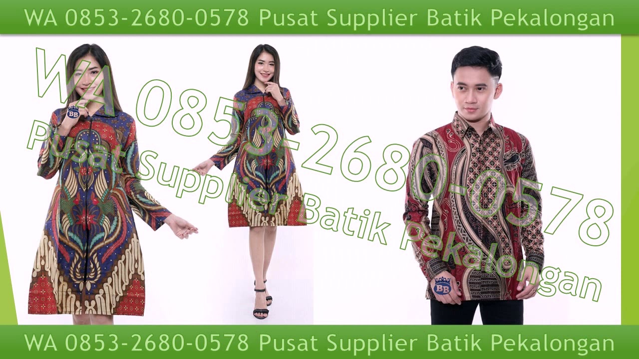 WA 0853 2680 0578 Jual  Tunik Batik Hitam Putih Bandar  