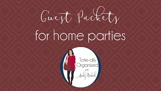 Thirty-One Guest Packets for Home Parties