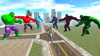 Colorful Hulk Gang VS Colorful Venom Gang in INDIAN BIKE ...