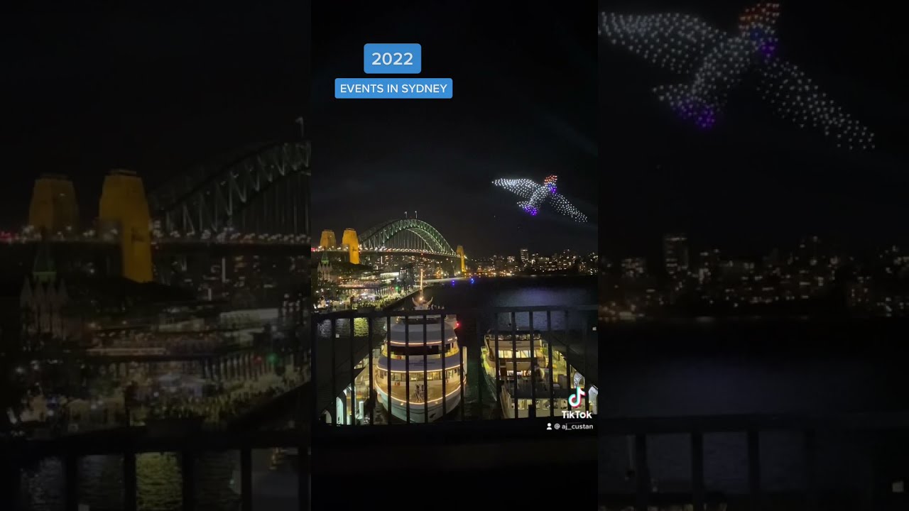 Elevate Sydney Sky Show! 😍 Mesmerising 500 choreographed drone performance!