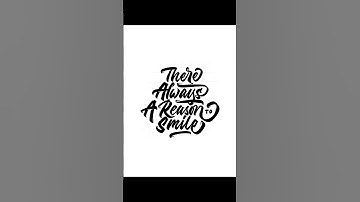 There always a reason to smile. #lettering #handlettering  #graphicdesign #procreate