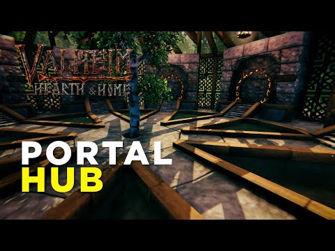 Valheim - Hearth & Home: Portal Hub Build