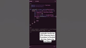 2721 Execute Asynchronous Functions in parallel | Leetcode #javascript #leetcode #coding #interview