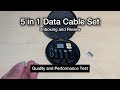 5-in-1 Data Cable Set - Unboxing and Review