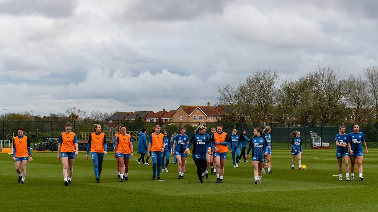 Newcastle United Women prepare for their first ever game at St. James' Park