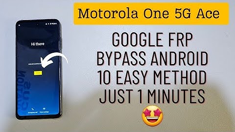 Motorola One 5G Ace Frp Bypass Without Pc | Android 10 Easy Method Skip Google Unlock