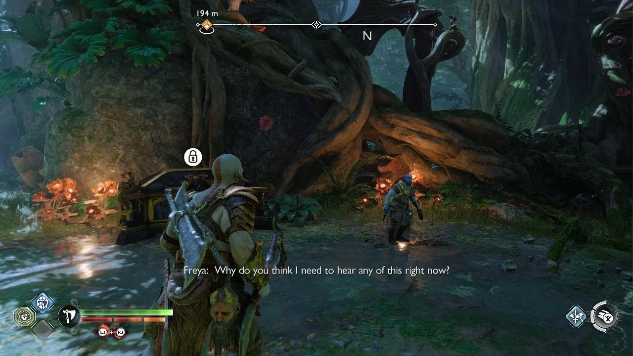 Freya brother Freyr and her home. God of War walkthrough part 15. From