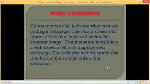 10 HTML Comments