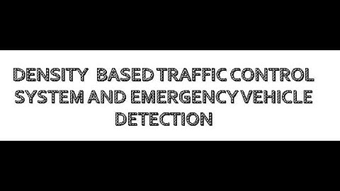 Density based Traffic control System