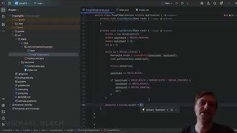 Pong Game with JavaFX