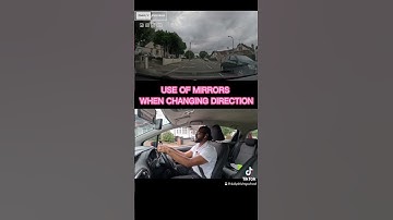 Use of mirrors when changing direction. #foryou #car #driving