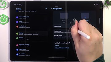 Samsung Galaxy Tab S10 FE 5G - How to Enable Gesture Navigation Bar? | Navigation Settings