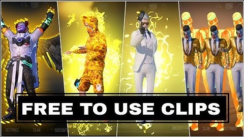 FREE TO USE CHARACTER GLOW CLIPS | BGMI LOBBY EDIT CLIPS LINK IN DESCRIPTION