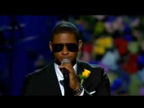 Usher performs Gone Too Soon at Micheal Jacksons Memorial